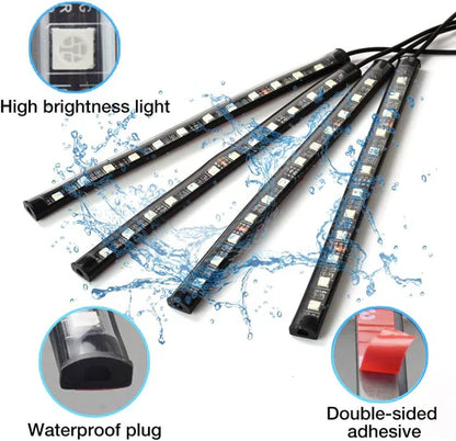 12V RGB LED Atmosphere Ambient Light Kit Flexible Waterproof Neon