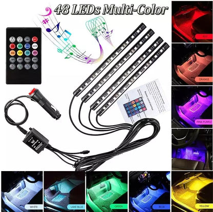 Universal Car&bike RGB Ambient Lights LED 12 colors